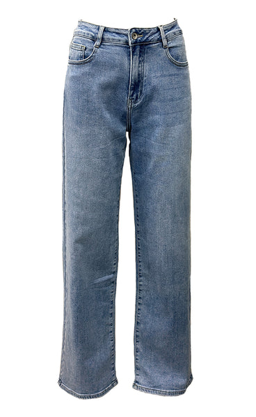 Teygju gallabuxur 205-3 - denim