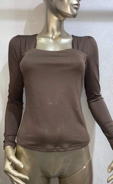 Bailey top - coffee