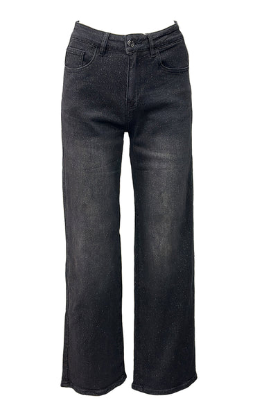 Teygju gallabuxur 2205-2 - black glitter