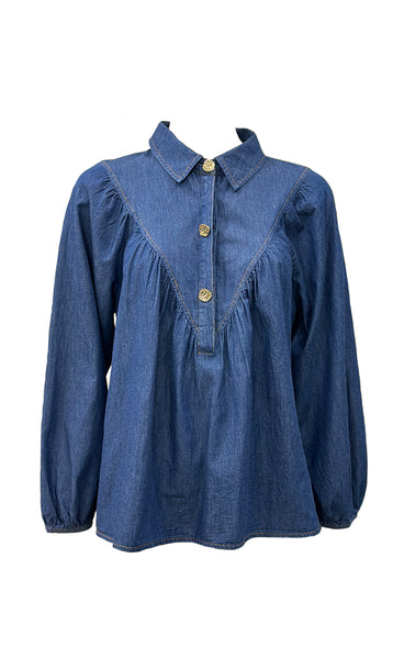 Dagny denim blouse - chambre