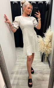 Luca dress - sandshell melange