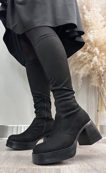 JoDis Destroy stígvél - black suede