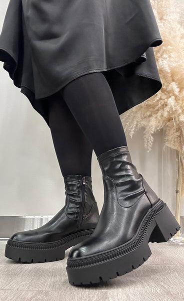 Stretch ökklaskór 9670 - black