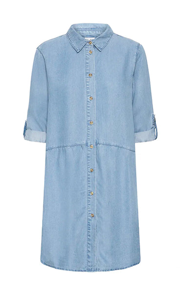 Beverly shirt tunic - light blue denim