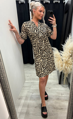 Ease dress 2 - brown leopard