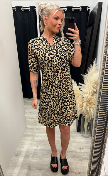 Ease dress 2 - brown leopard