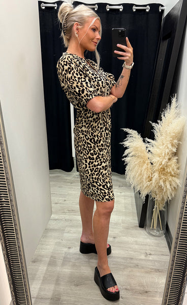 Ease dress 2 - brown leopard
