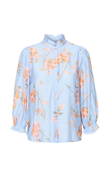 Quinn blouse - kentucky blue