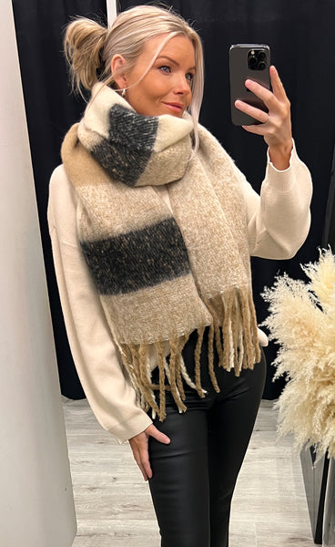 Anya scarf - beige mix