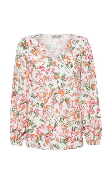 Merla blouse 1 - ecru mix