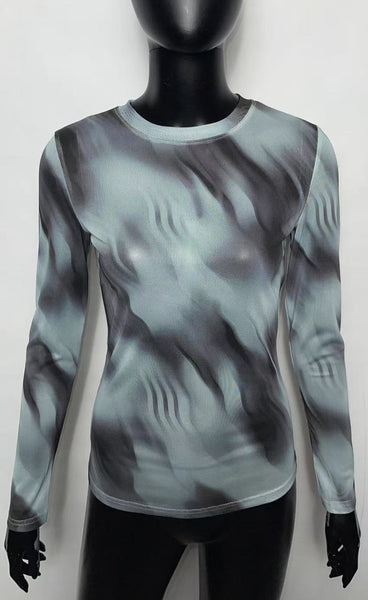 Mesh toppur 9668 - black mix