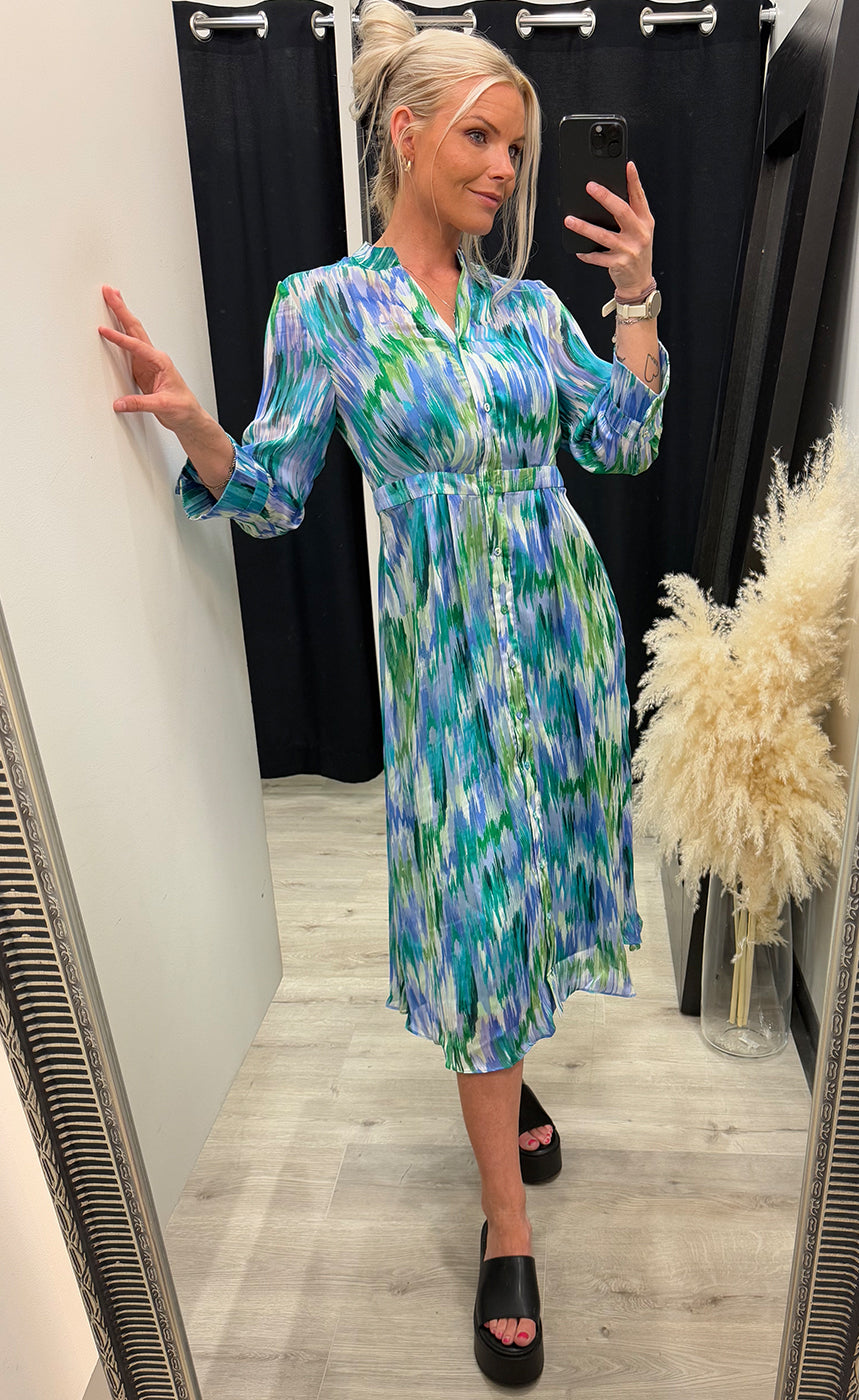 Filine midi dress - storm print