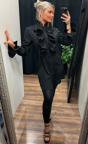 Molly shirtdress - black