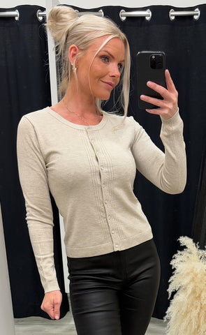 Heloise knit cardigan - sand