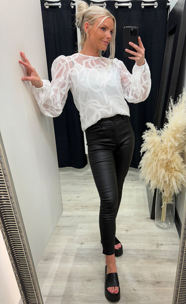 Odine blouse - cloud dancer