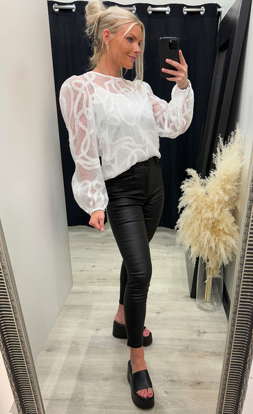 Odine blouse - cloud dancer