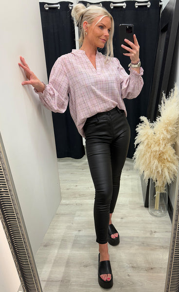Shelly blouse - pink striped