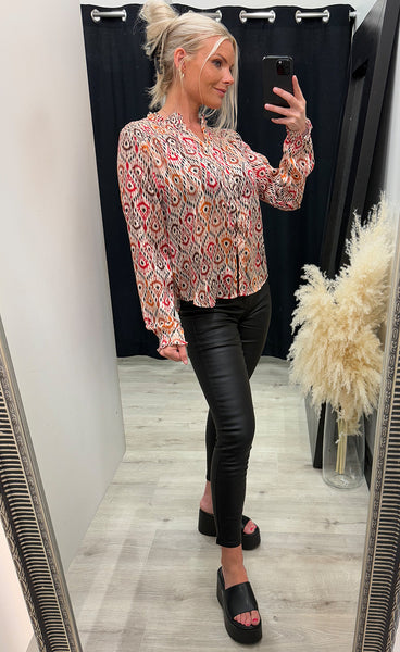 Saga shirt - poppy red