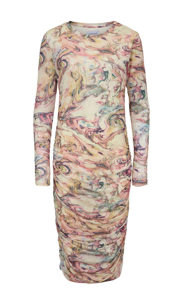 Mesh dress - multi marble