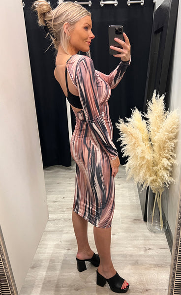 Selena dress - pink mix