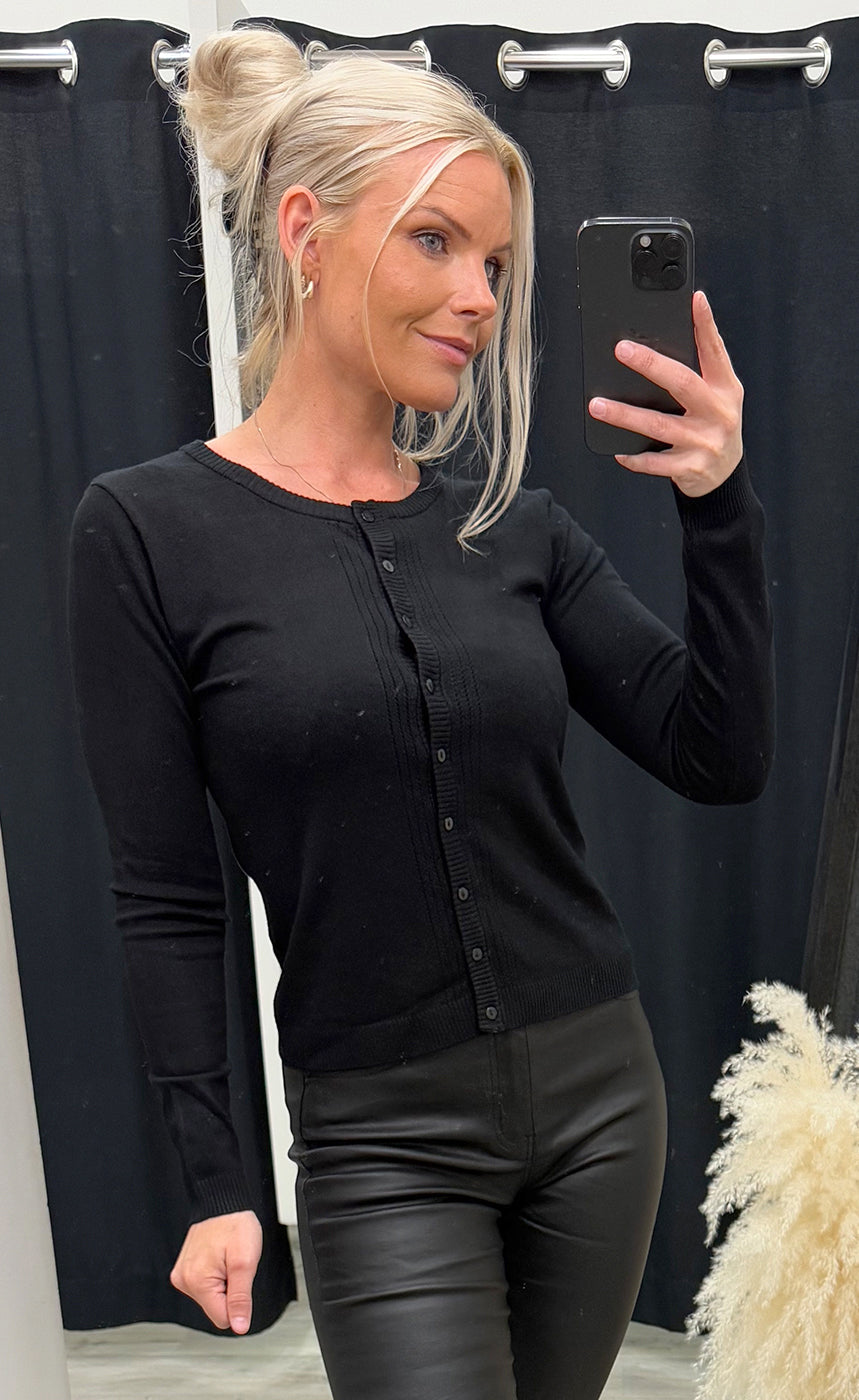Heloise knit cardigan - black