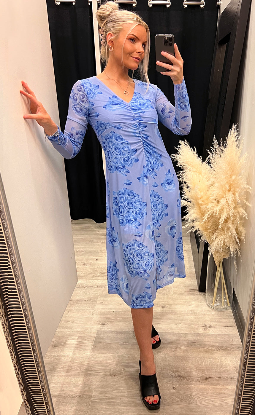 Verona dress - blue print
