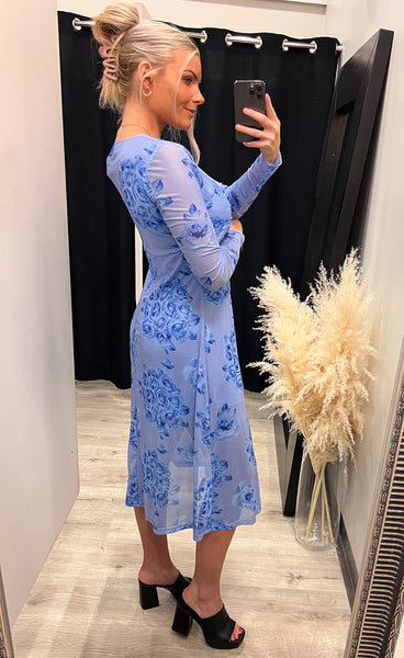 Verona dress - blue print