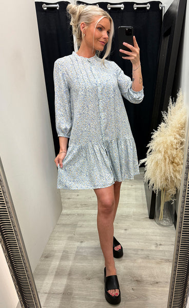 Imogene dress - blue flower
