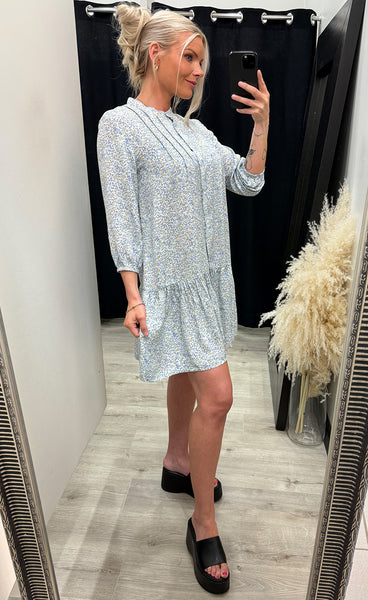 Imogene dress - blue flower