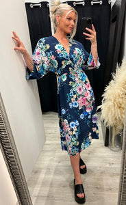 Dalani dress 1 - navy taupe