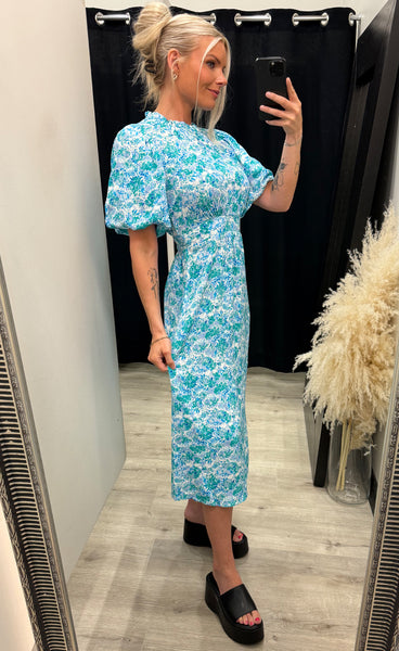 Ruth dress - cindy blue print
