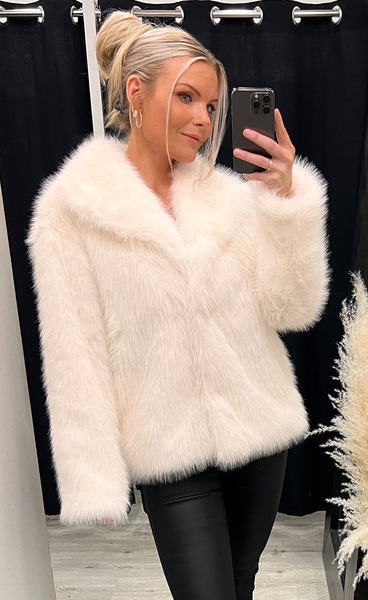 Loðjakki 7176 - white