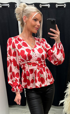Patty blouse - tulip print
