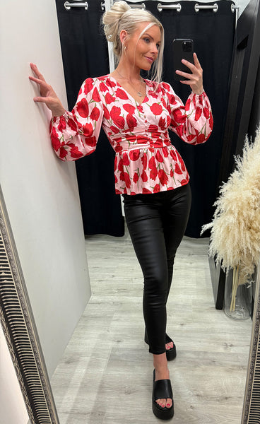 Patty blouse - tulip print