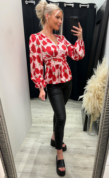 Patty blouse - tulip print
