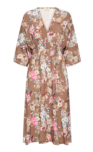 Dalani dress 1 - flower taupe