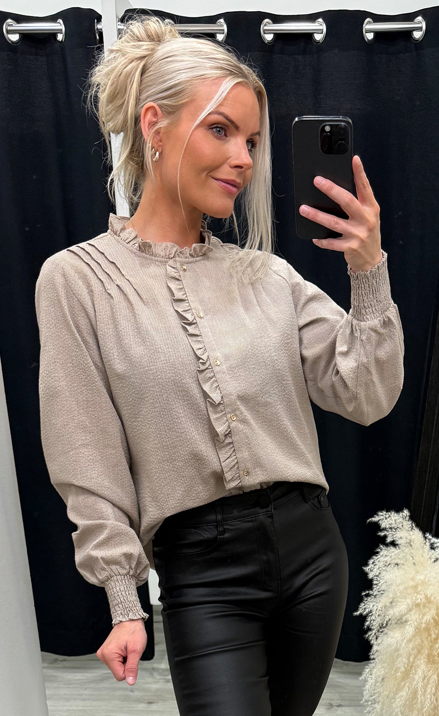 Soffi blouse - dark sand