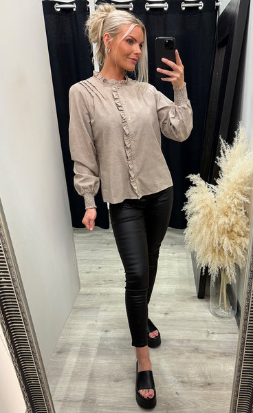 Soffi blouse - dark sand