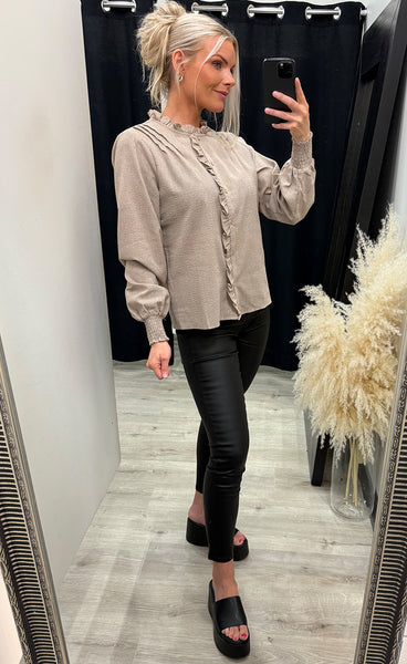 Soffi blouse - dark sand