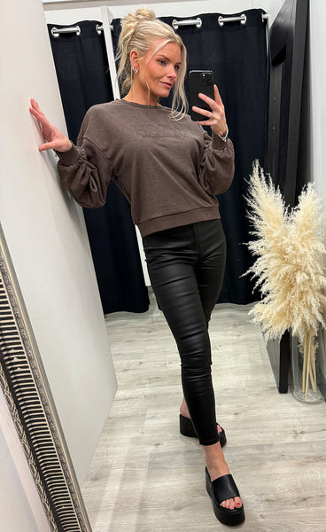MSCH Brawley briena sweatshirt - hot fudge