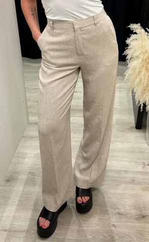 Pennie ginia HW pants - sand