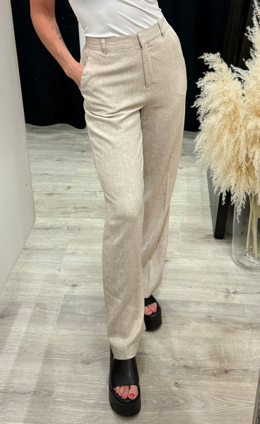 Pennie ginia HW pants - sand