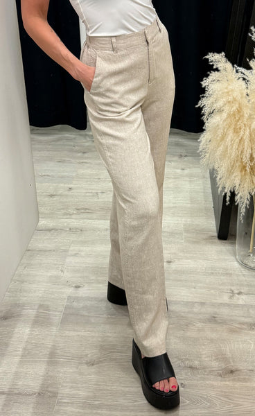 Pennie ginia HW pants - sand