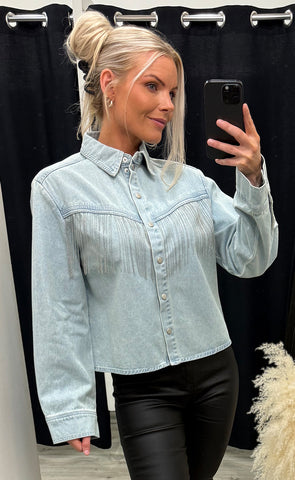 Krislynn shirt - light blue wash