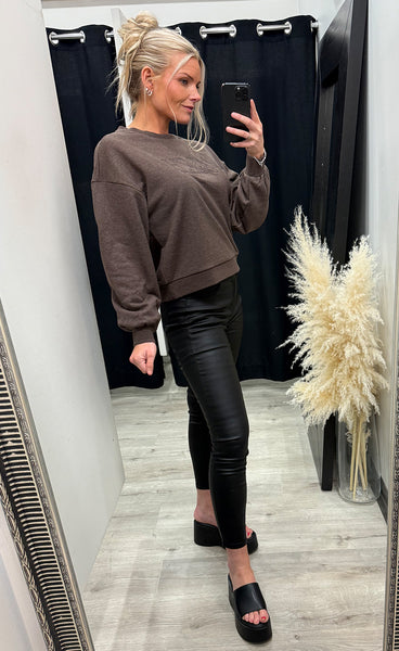 MSCH Brawley briena sweatshirt - hot fudge