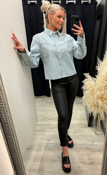Krislynn shirt - light blue wash