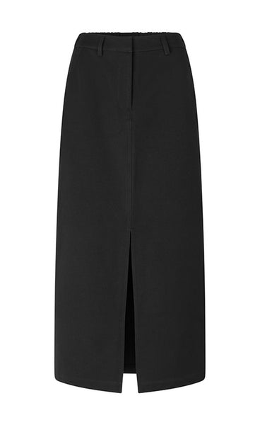 Nellis slit skirt - black