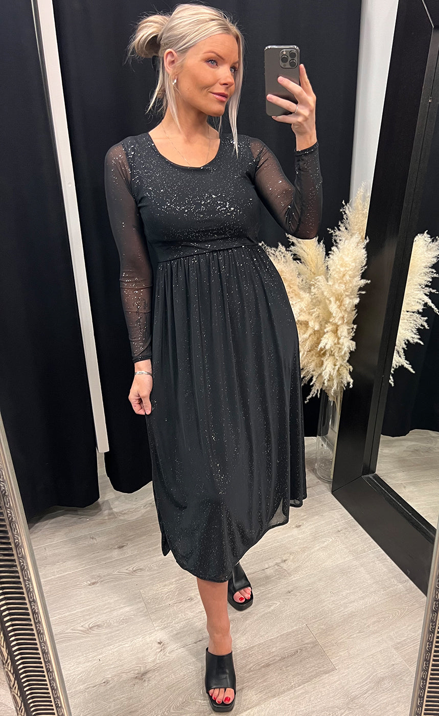 Gia dress - black/silver