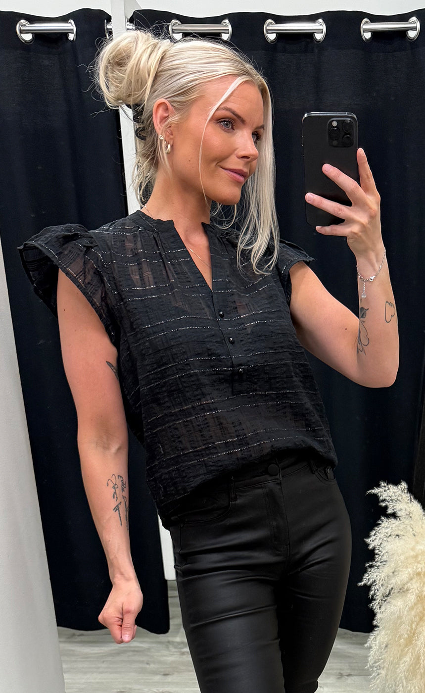 Cressida blouse - black