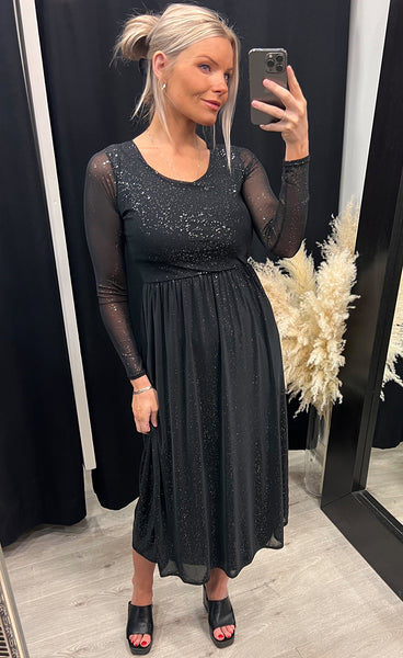 Gia dress - black/silver